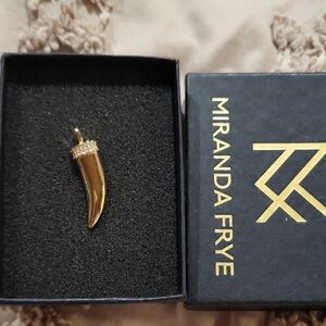 Miranda Frye Gold Horn Pendant Charm